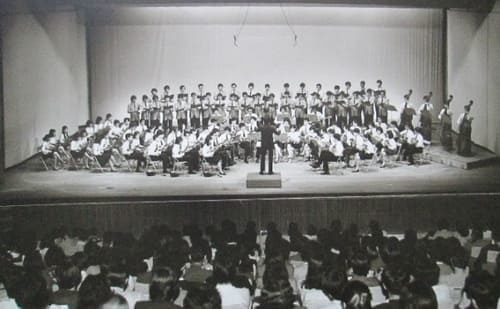 1971年7月 札教大マンドリンクラブと初のジョイントコンサート（賛助出演グリークラブ）